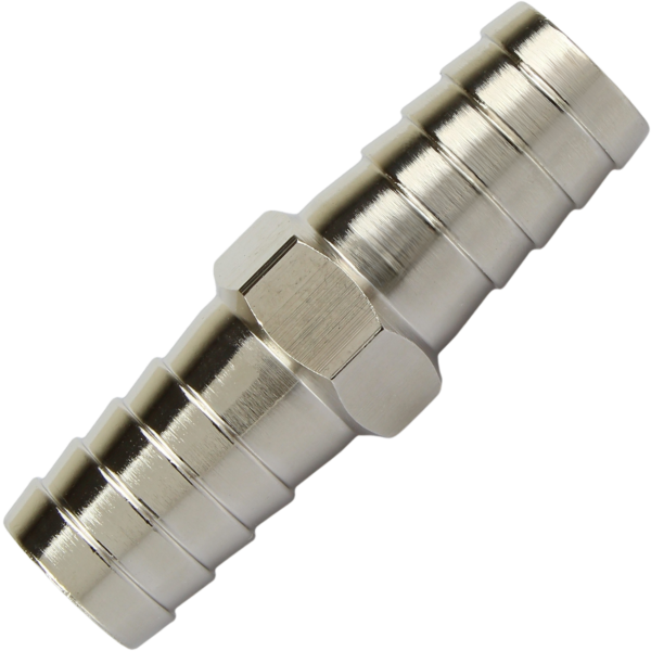 З’єднання трубчате для шланга пряме нікельоване ⌀14х14мм L=52мм