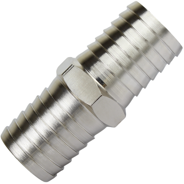 З’єднання трубчате для шланга пряме нікельоване ⌀32х32мм L=86мм