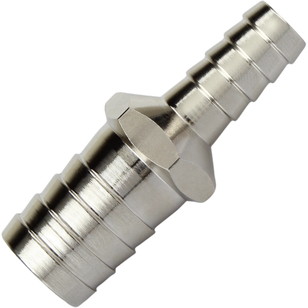 З’єднання трубчате для шланга перехідне нікельоване ⌀16х10мм L=52мм