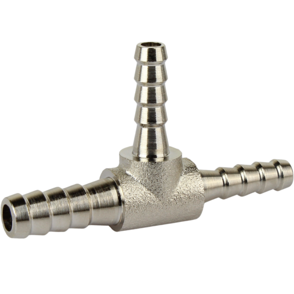 Трійник для шланга нікельований  8х6х6мм