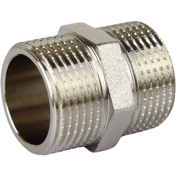 Ніпель нікельований посилений Ду 20