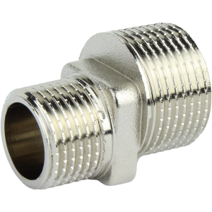 Патрубок ексцентриковий нікельований L=36 під прокладку Ду 20Зх15З