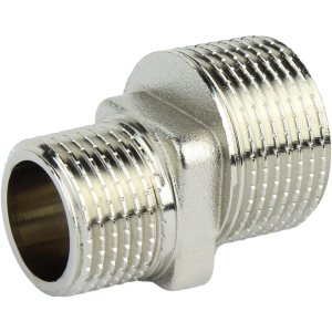 Патрубок ексцентриковий нікельований L=36 під прокладку Ду 20Зх15З